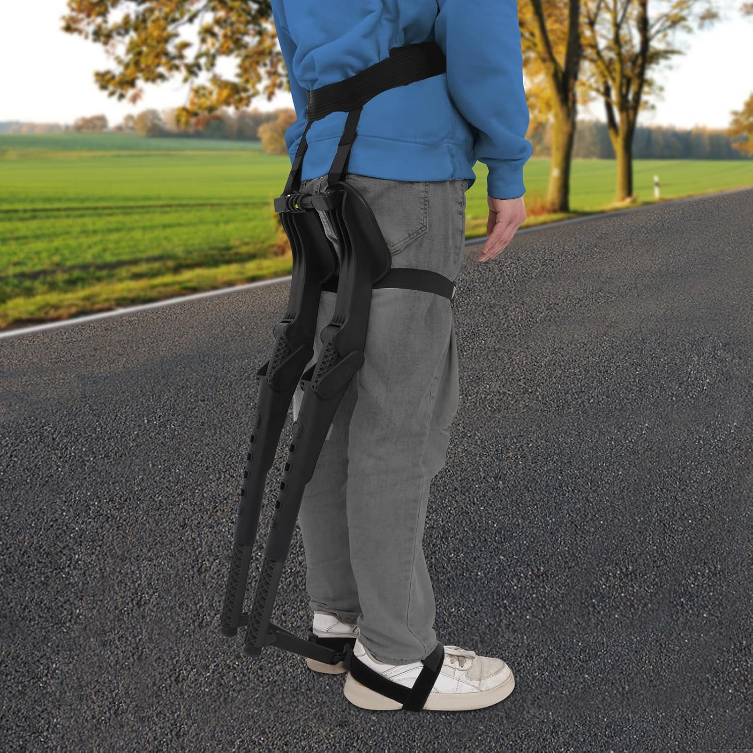 Wearable Chair, Portable Invisible Wearable Seat, Outdoor Folding Stool for Fishing Camping, 330LBS Capacity Chairless Chair, Adjustable Height & Angle Nylon Leg Support for Standing Professionals