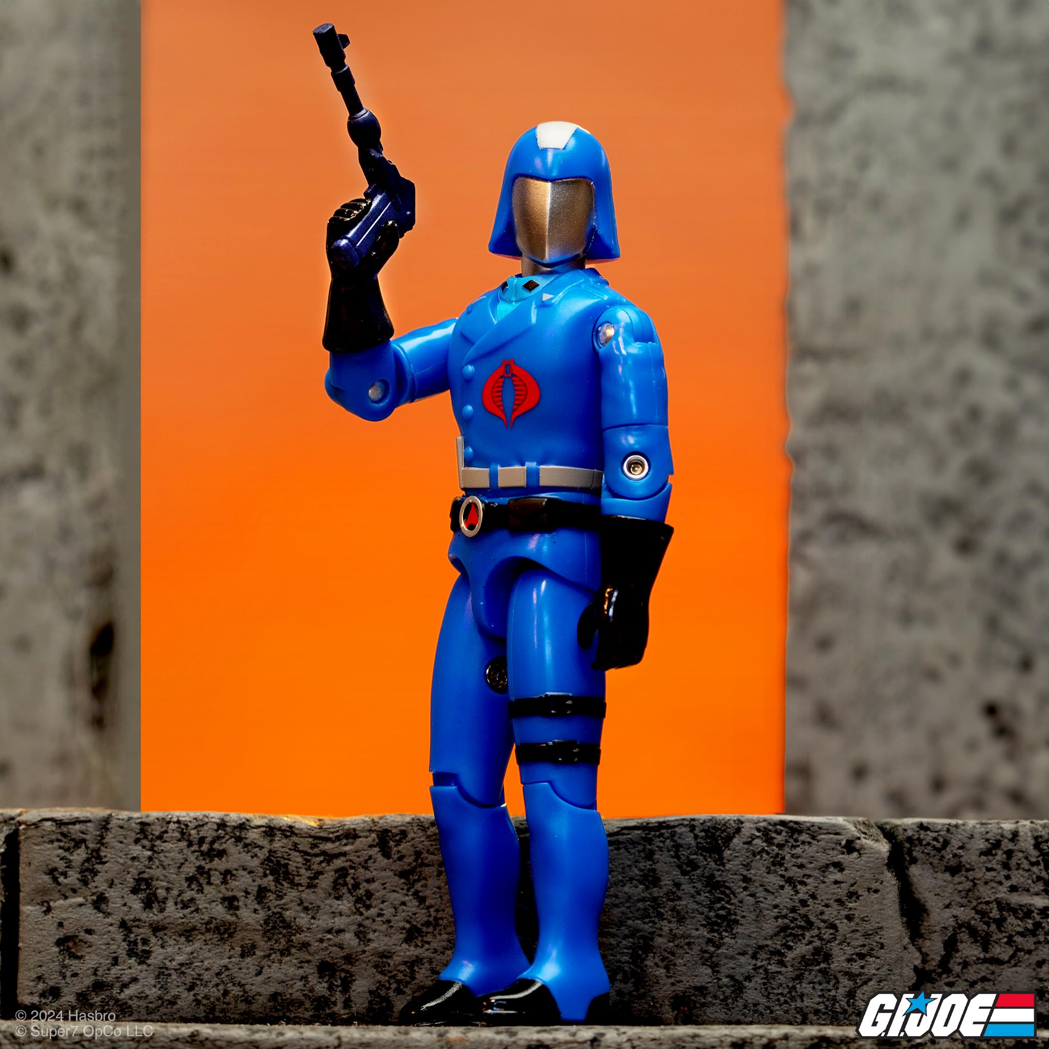 Amazon.com: Super7 Reaction+ G.I. Joe Cobra Commander (Cartoon