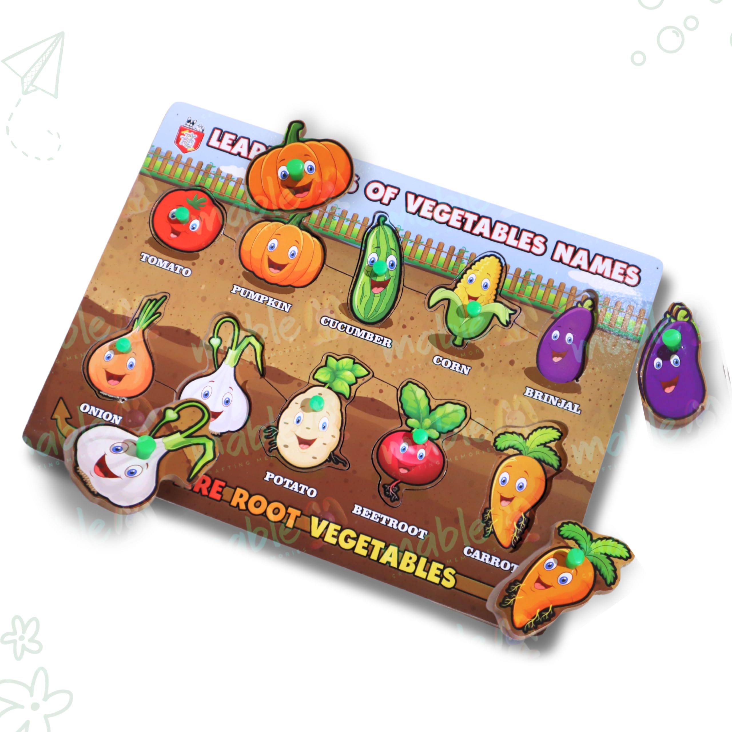 MABLE Educational Vegetables Puzzle Game for Kids, Wooden Puzzles for Boys & Girls, Shape Sorter Puzzle Games for Kids Age 2 Years Old & Above, Increase Concentration and Develop Skills (B0CLM5M1MC) Amazon Price History, Amazon Price Tracker