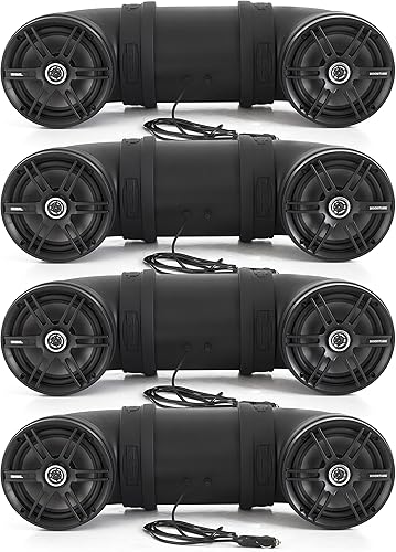 Soundstorm Altavoz dual de tubo amplificado ATVMarine de 8" 700W, BTB8 (paquete de 4)