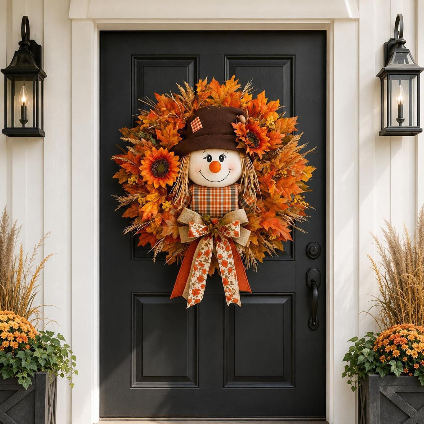 Générique Corona Porta Autunno Ornamento Rustico Acero Raccolto