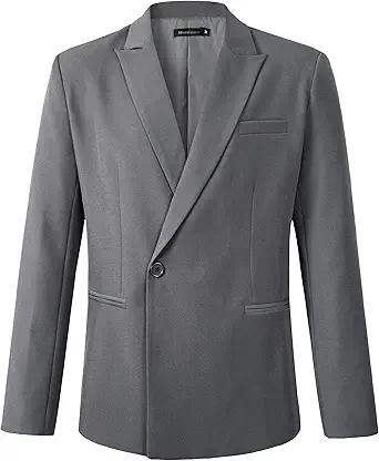Beninos Mens Sport Coat Casual Blazer Peak Lapel Business Suit Jacket