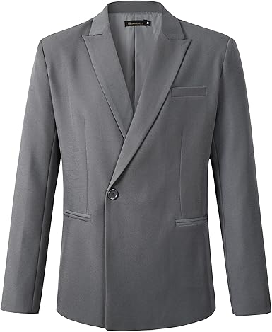 Beninos Mens Sport Coat Casual Blazer Peak Lapel Business Suit Jacket