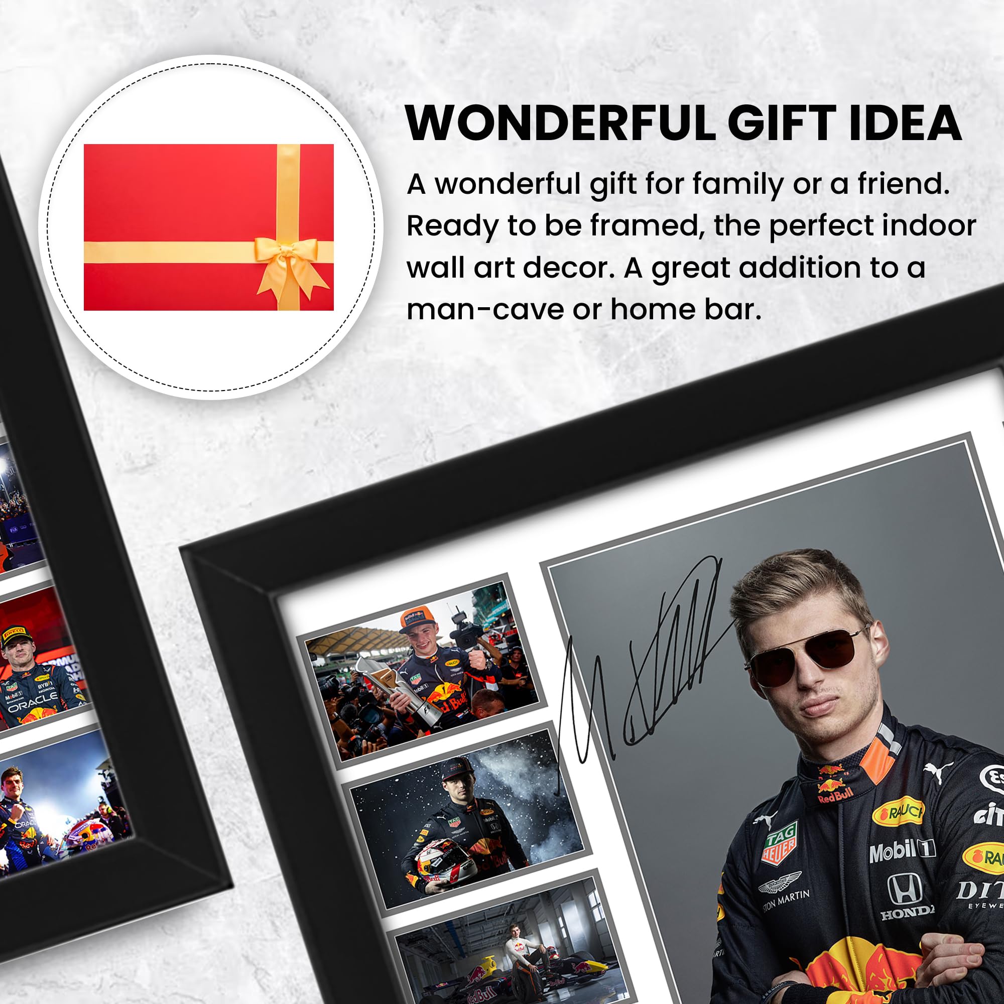 Max Verstappen Affiche signée Édition limitée autographe Objet de collection A4 30x21cm