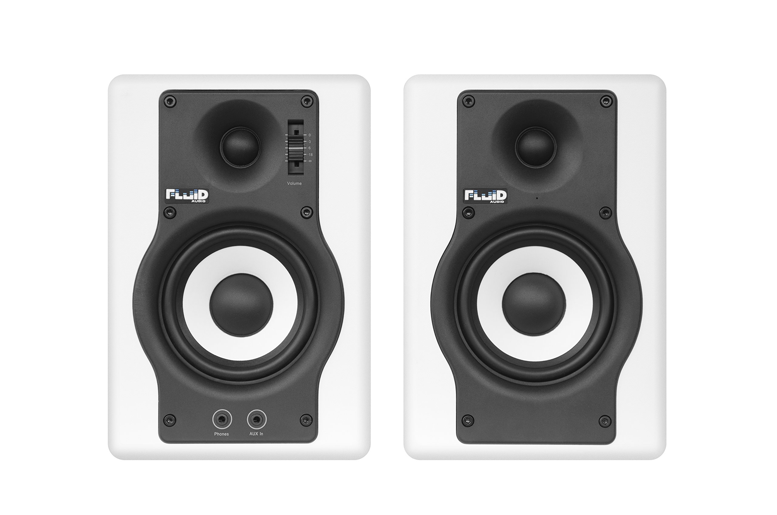 Fluid Audio F4W - Monitores de estudio, color blanco