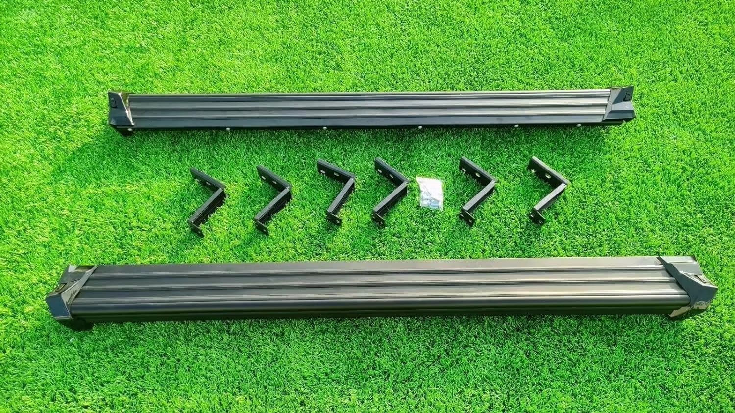 2 Stück, passend für W463 G-Klasse Trittbretter, Seitenstufen, Nerf Bar, schwarz, 2001–2018