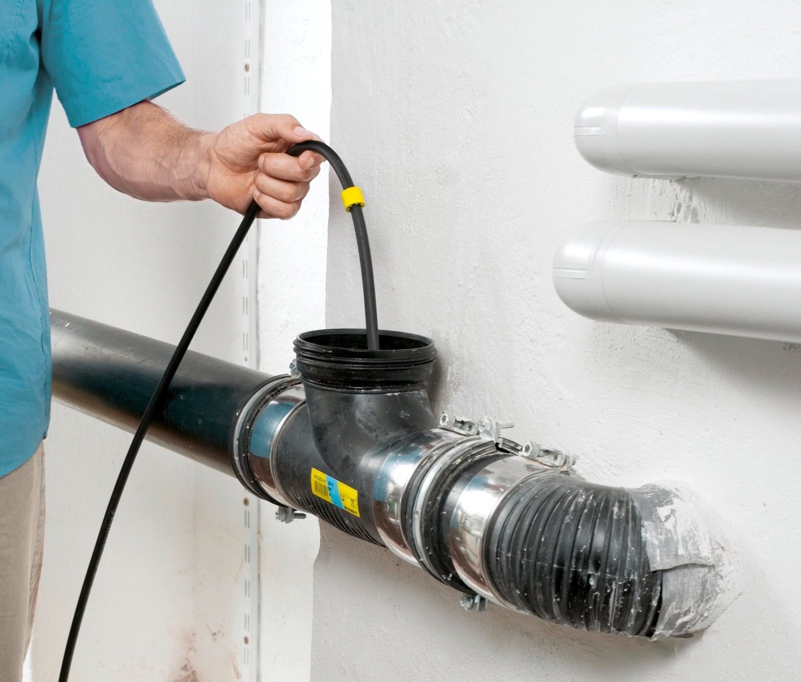M&M Smartek manguera desatascadora 30 m compatible con Kärcher/Kränzle | Manguera flexible para desatascar tuberías y desagües; comprobar conexión, longitud, boquillas y presión antes de usar.