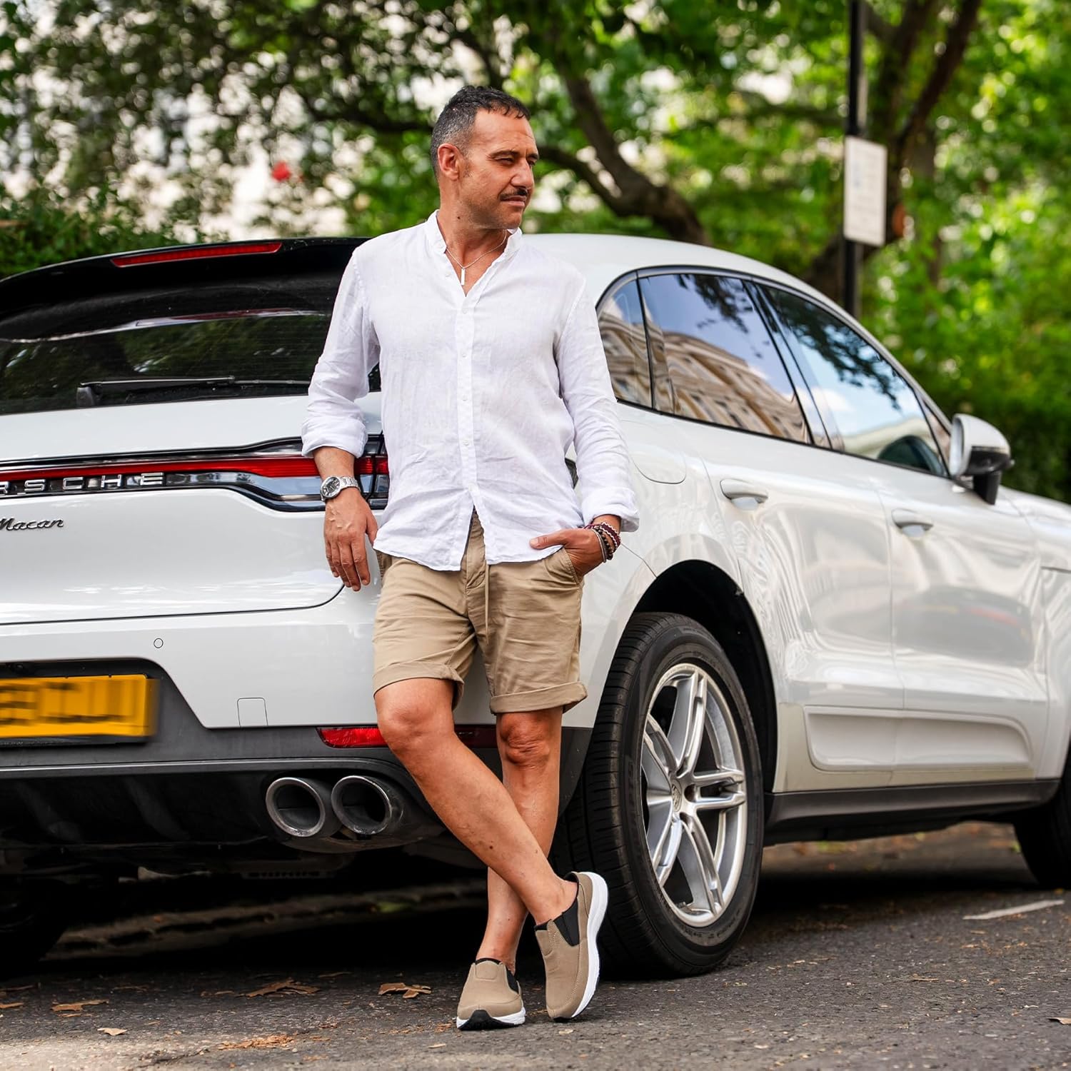 riemot Mules for Men Slip On Shoes Comfort Open Back Loafers Indoor Outdoor House Slippers Casual Closed Toe Clogs Lightweight Sneakers Non Slip Walking Shoe US9-14（Full & Half Sizes） - Image 3