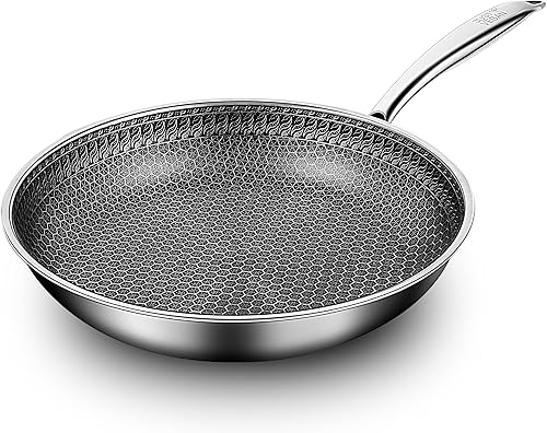 Sartenes antiadherentes de 10 pulgadas11 pulgadas, sartén antiadherente con base compatible con inducción, duradera y fácil de limpiar para estufa