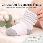 Mother's Choice Organic Cotton Baby Socks 0–6 Months, 12 Pairs Newborn & Infant Socks Soft Hypoallergenic Breathable Gentle On Delicate Skin Stretch Fit Comfortable Daily Essentials For Little Ones