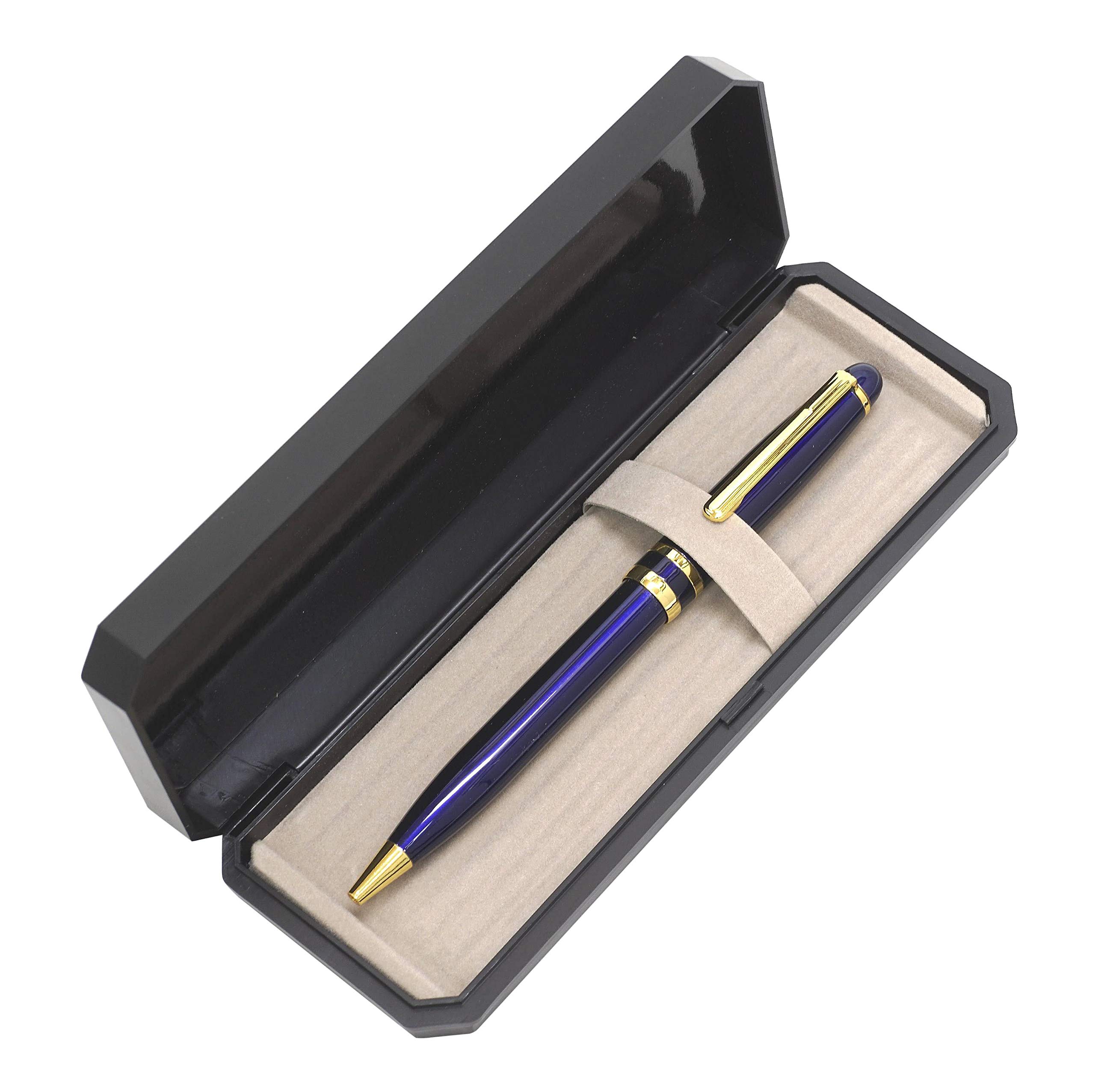 Amazon | ミッドナイト回転ボールペン 1本パック 高級プラケース入 黒