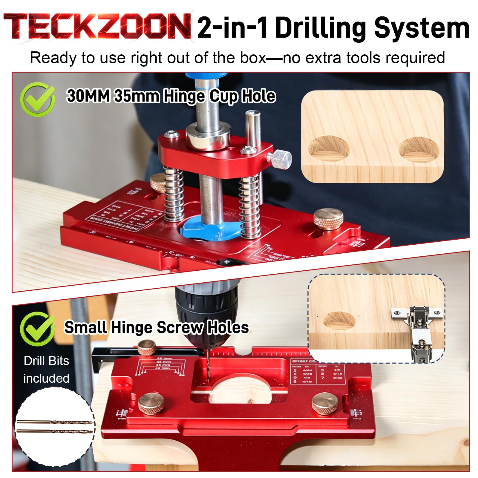 Zawias garnkowy 35 mm szablon do wiercenia aluminium, precyzyjny zawias Jig