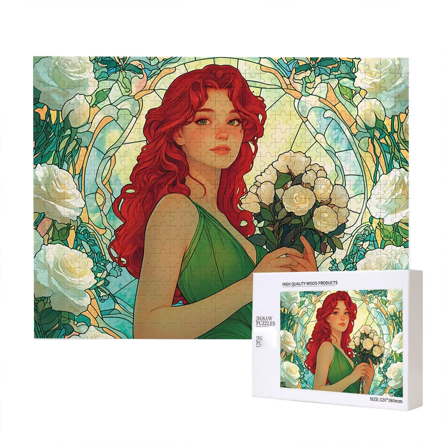 Jigsaw Puzzle, 1000 Pezzi Puzzle Classici, Rosa Puzzle Rilassamento Intelligence, Mpossibile Difficile Puzzle Impegnativo per Adulti Puzzle Gioco Familiare, Regalo per Amore Amico Donnafr0-589