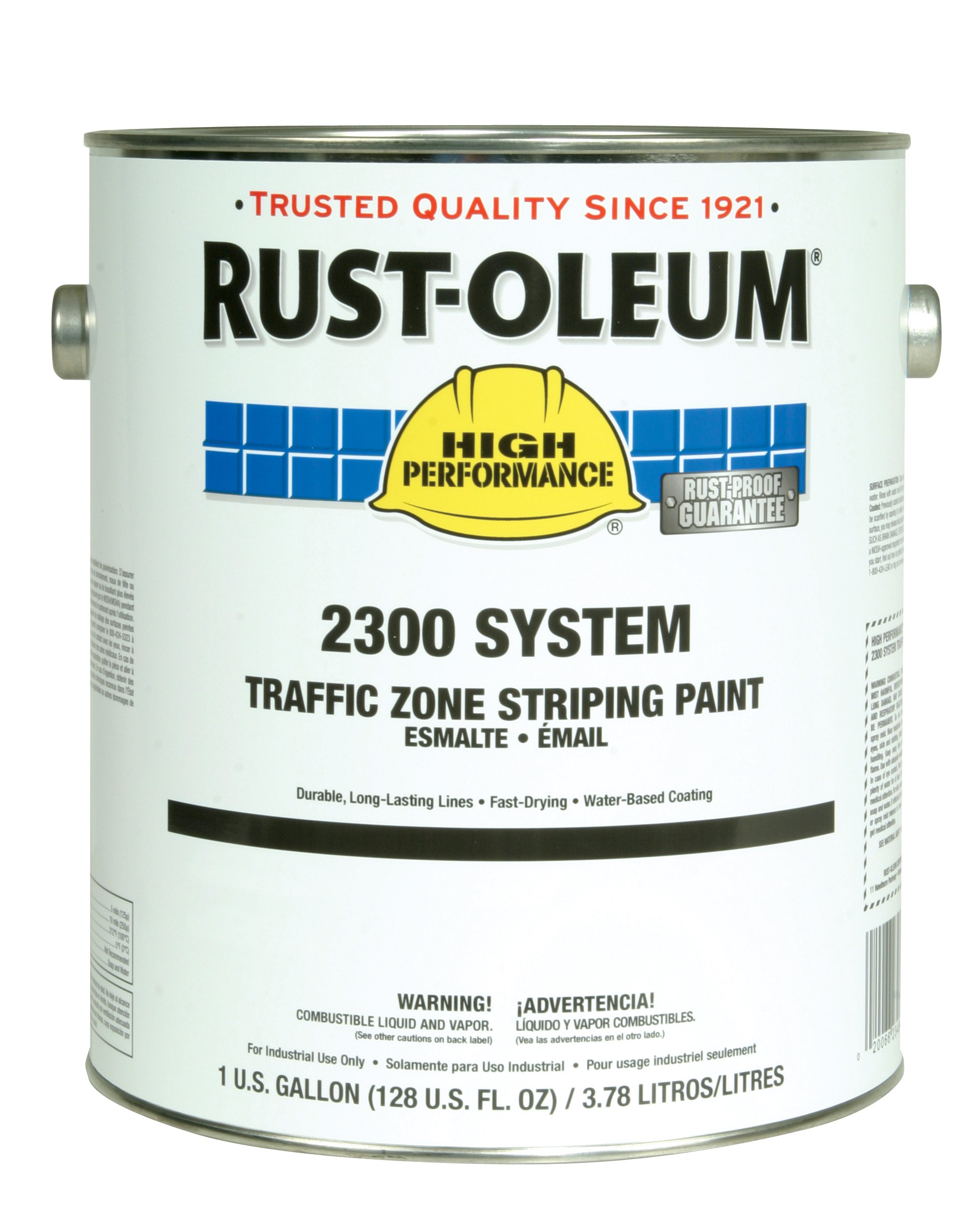 Rust-Oleum 2326402 High Performance 2300 System Traffic Zone Striping Paint, Low VOC, 1-Gallon, Blue, 2-Pack