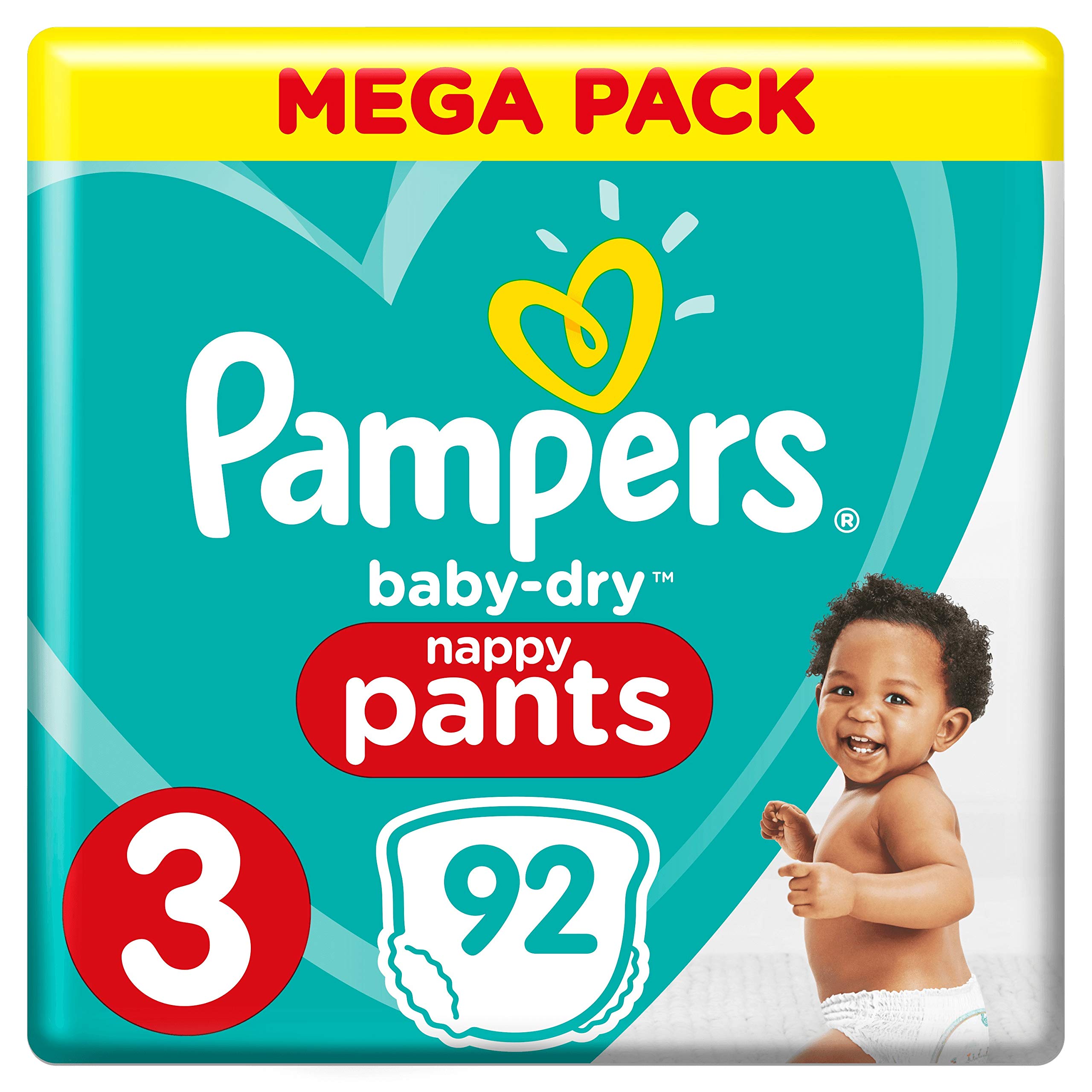 Pampers 81666879 Baby-Dry Pants pieluchy, białe