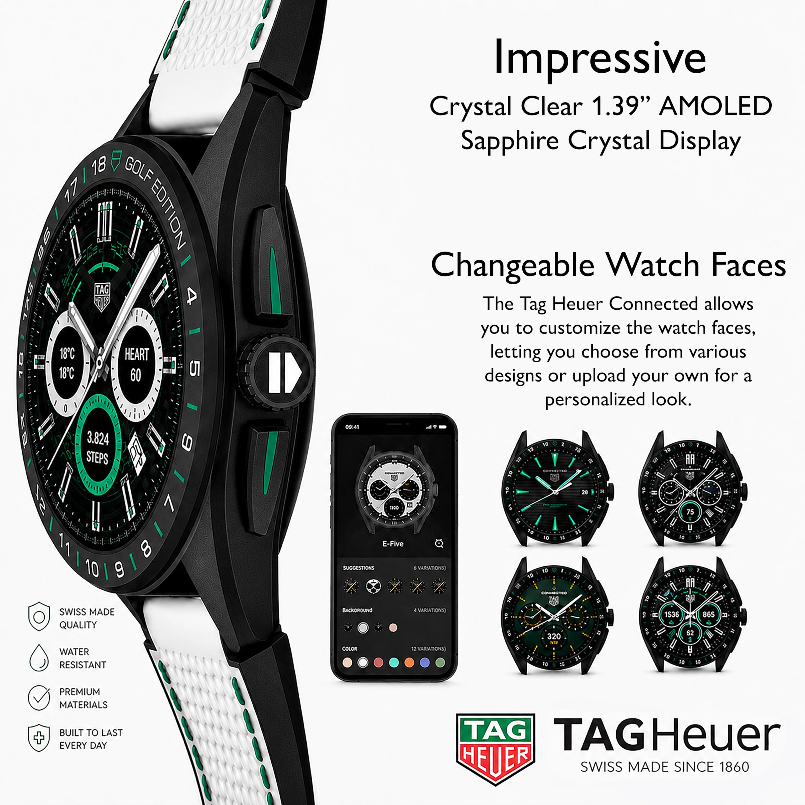 Amazon.com: TAG Heuer Smart Watch, Fitness Watch, Connected