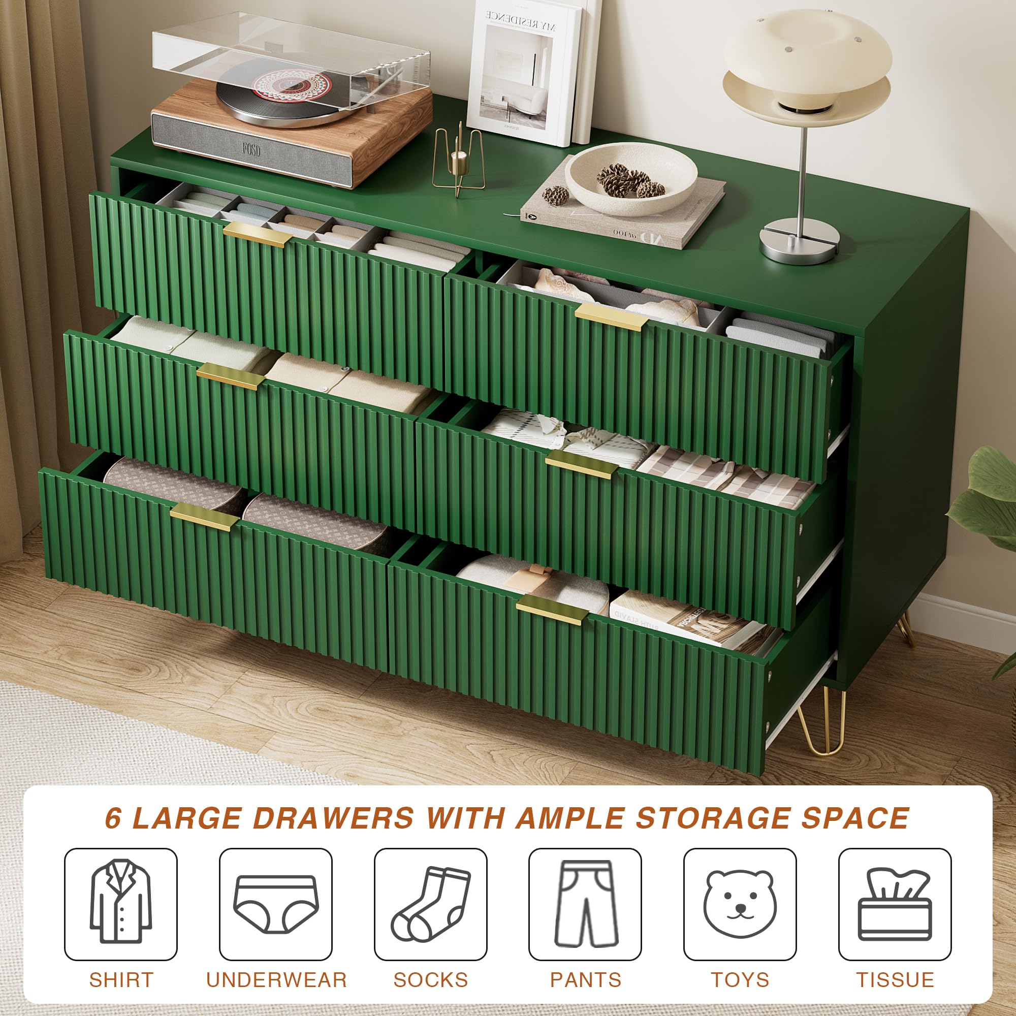 Amazon.com: Furniway Green Dresser for Bedroom, Modern Dresser with Gold Metal Handles & Chests of Drawers for Bedroom, 15.7" D x 47.2" W x 29.5" H : Home & Kitchen Amazon.com: Furniway Green Dresser for Bedroom, Modern Dresser with Gold Metal Handles & Chests of Drawers for Bedroom, 15.7" D x 47.2" W x 29.5" H : Home & Kitchen