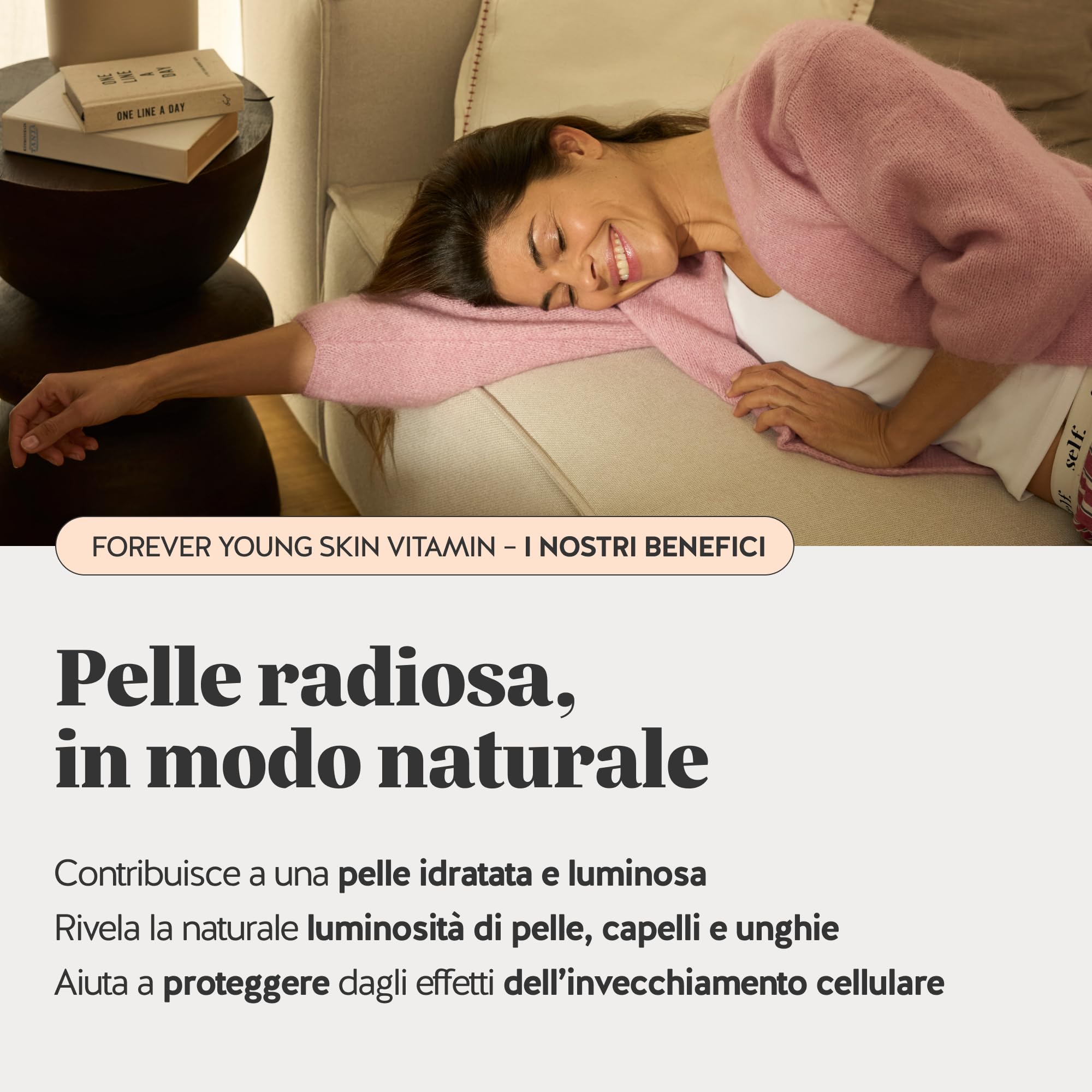 Forever Young Skin – Collagene Vitaminico & Acido Ialuronico – Gommose Anti-Age – con Vitamina C, E e Coenzima Q10 – 30 pezzi (1 mese) – Senza zuccheri – Bears with Benefits