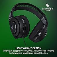 Vista 3 de Turtle Beach Atlas 200 Wired Multiplatform Gaming Headset for Xbox, PlayStation, PC w/ 3.5mm Wired Connection - 50mm Nanoclear Drivers, Flip-to-Mute