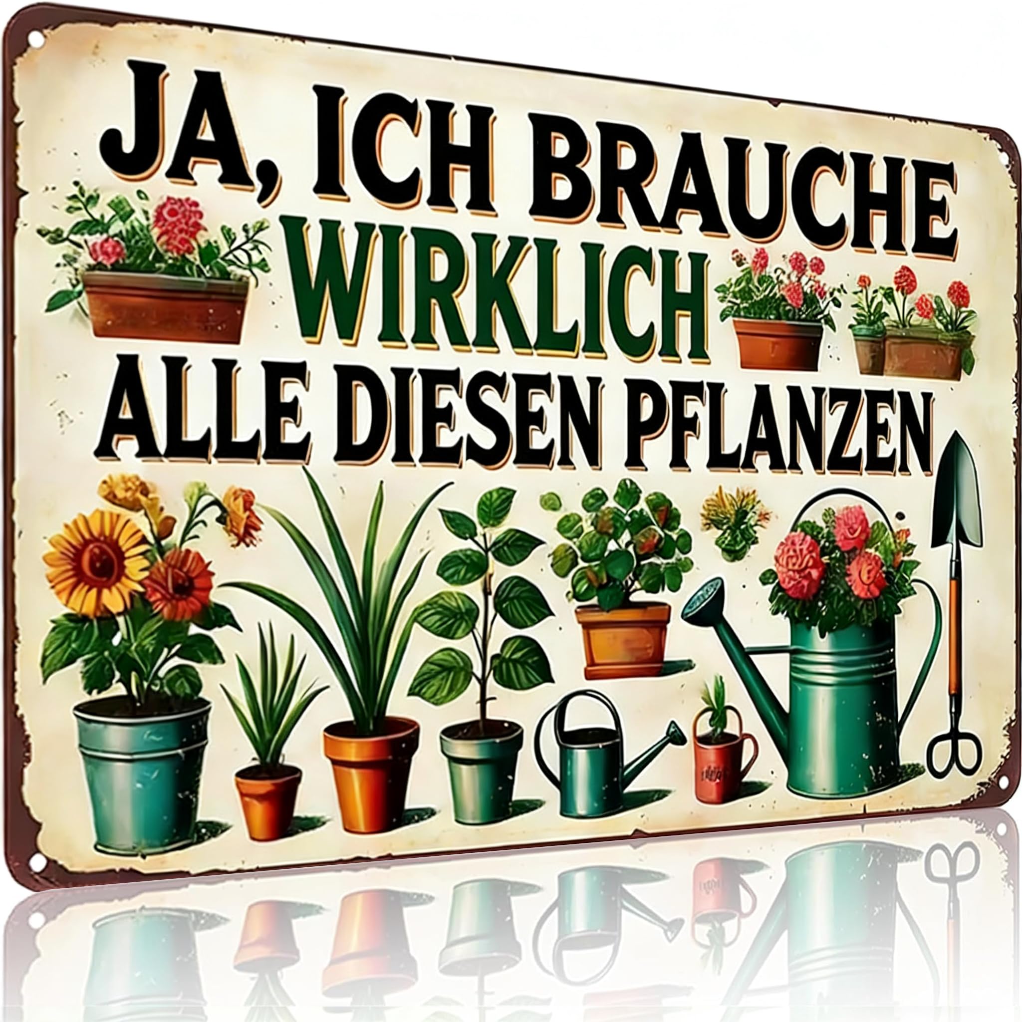 Deko Outdoor Innen Gartendeko Blechschild Retro Bild Blechschilder Wohnzimmer Decor Garten Wanddeko Schilder