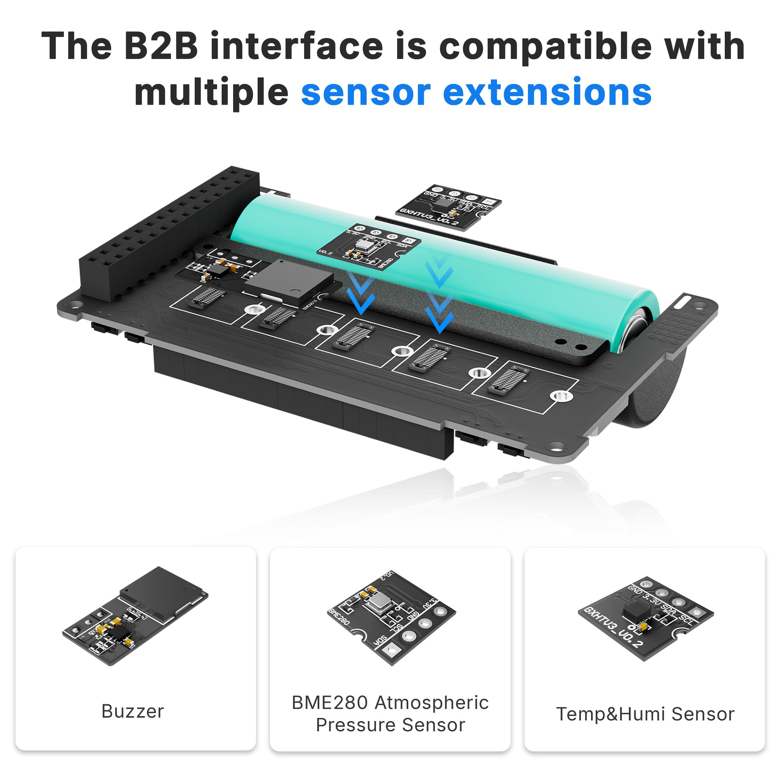 Heltec ESP32 LoRa V4 Dev Board - Kit de sensor de vidrio templado | Con BME280, ESP32-S3, SX1262 LoRa todo en uno, ambiental, kit de monitoreo, para Meshtastic Node IoT Wireless