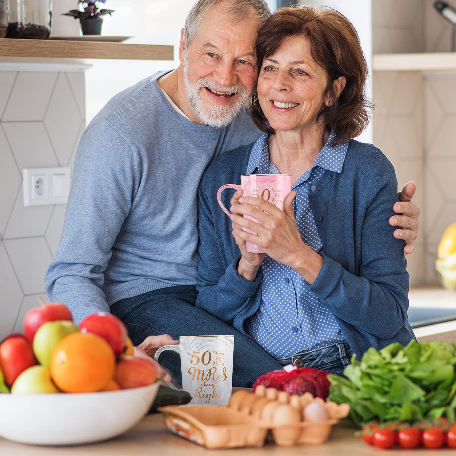 Lot De 2 Tasses à Café Mr Right Et Mrs Always Right