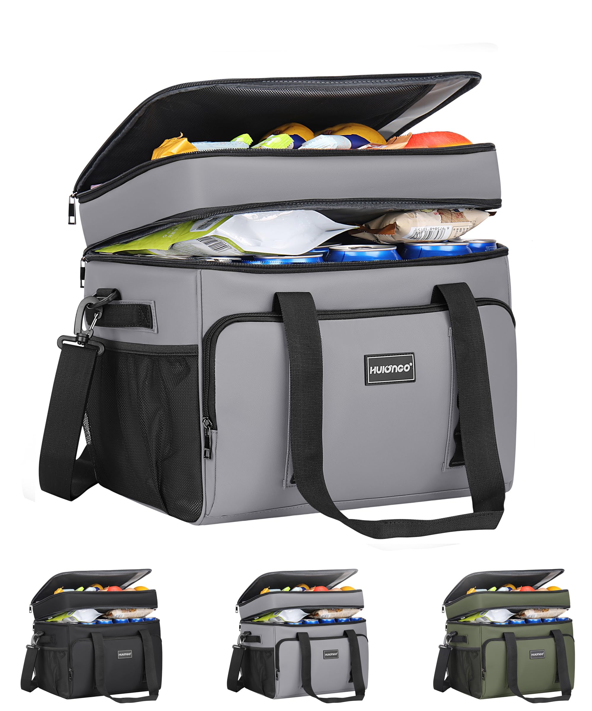 Insulated Soft Cooler Bag, Large Ice Coolers Soft Sided Ice Chest for Beach, Collapsible and Portable