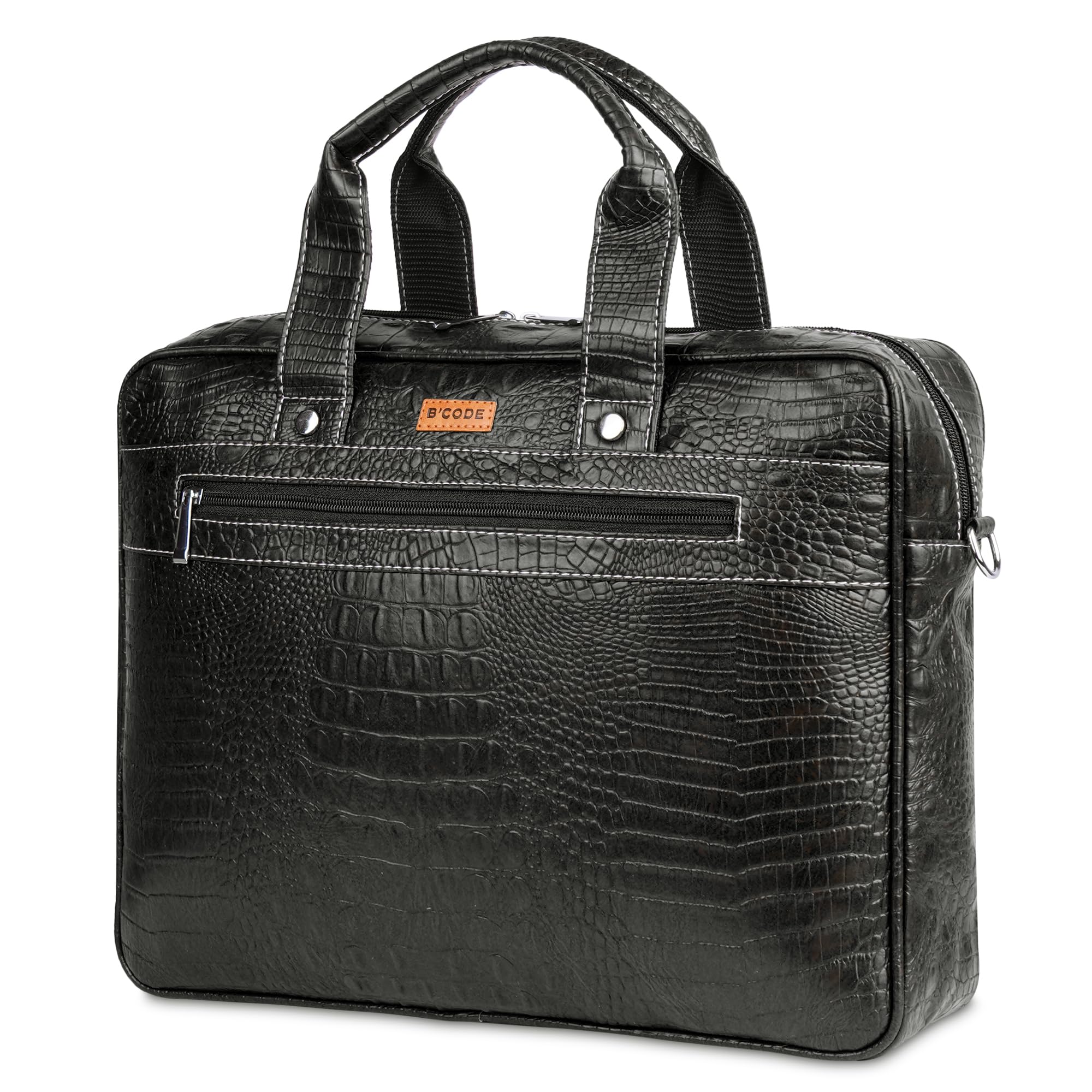 BCODE 15.6inch Luxury Laptop Bag | Stylish Laptop bag | Spacious Office Bag | Multipurpose Everyday Bag For Men Women Boys Girls (Black) (B0D45CH9G6) Amazon Price History, Amazon Price Tracker