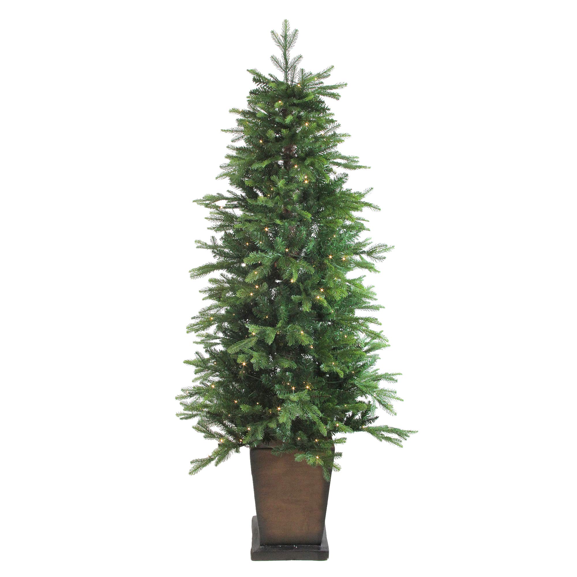 Amazon.com: Real Touch™Pre-Lit Slim Oregon Noble Fir Artificial
