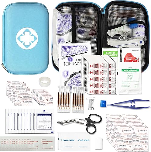 275 kits de primeros auxilios de viaje para artículos de preparación para emergencias de automóvil, kit esencial para accidentes urgentes, equipo de