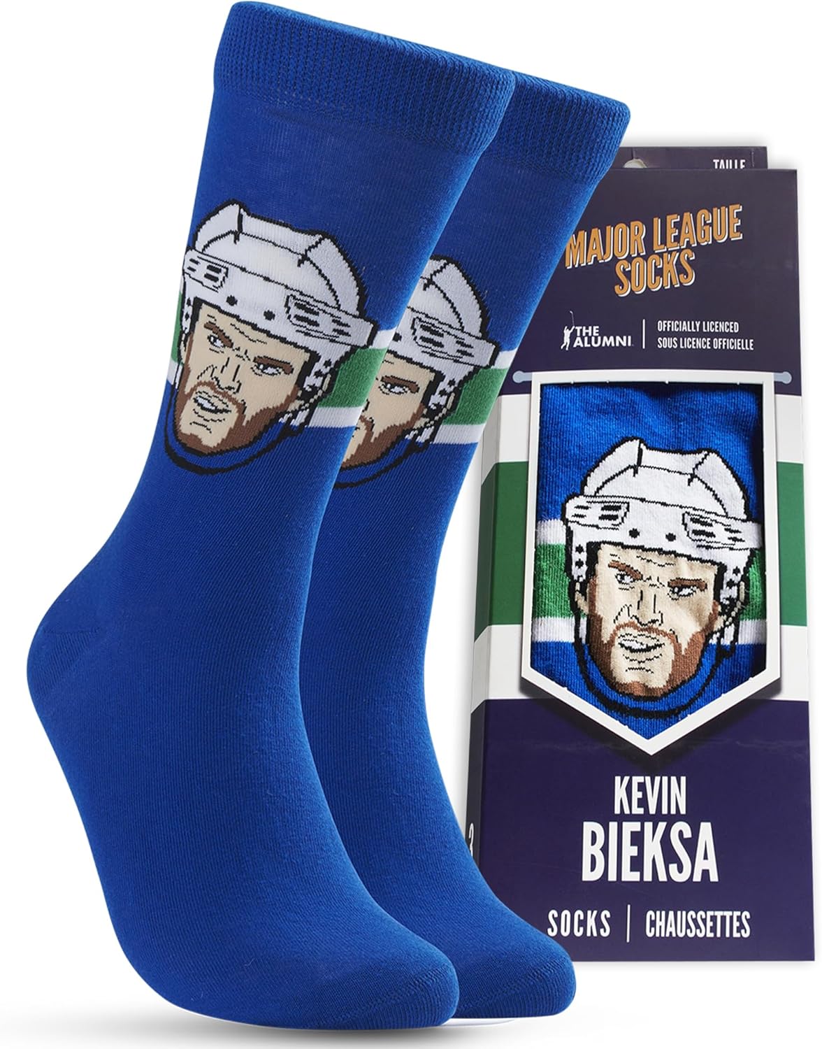 Major League Socks - NHL - Various Players - Hockey Fan Holiday Gift Unisex Apparel (Size 7-13)