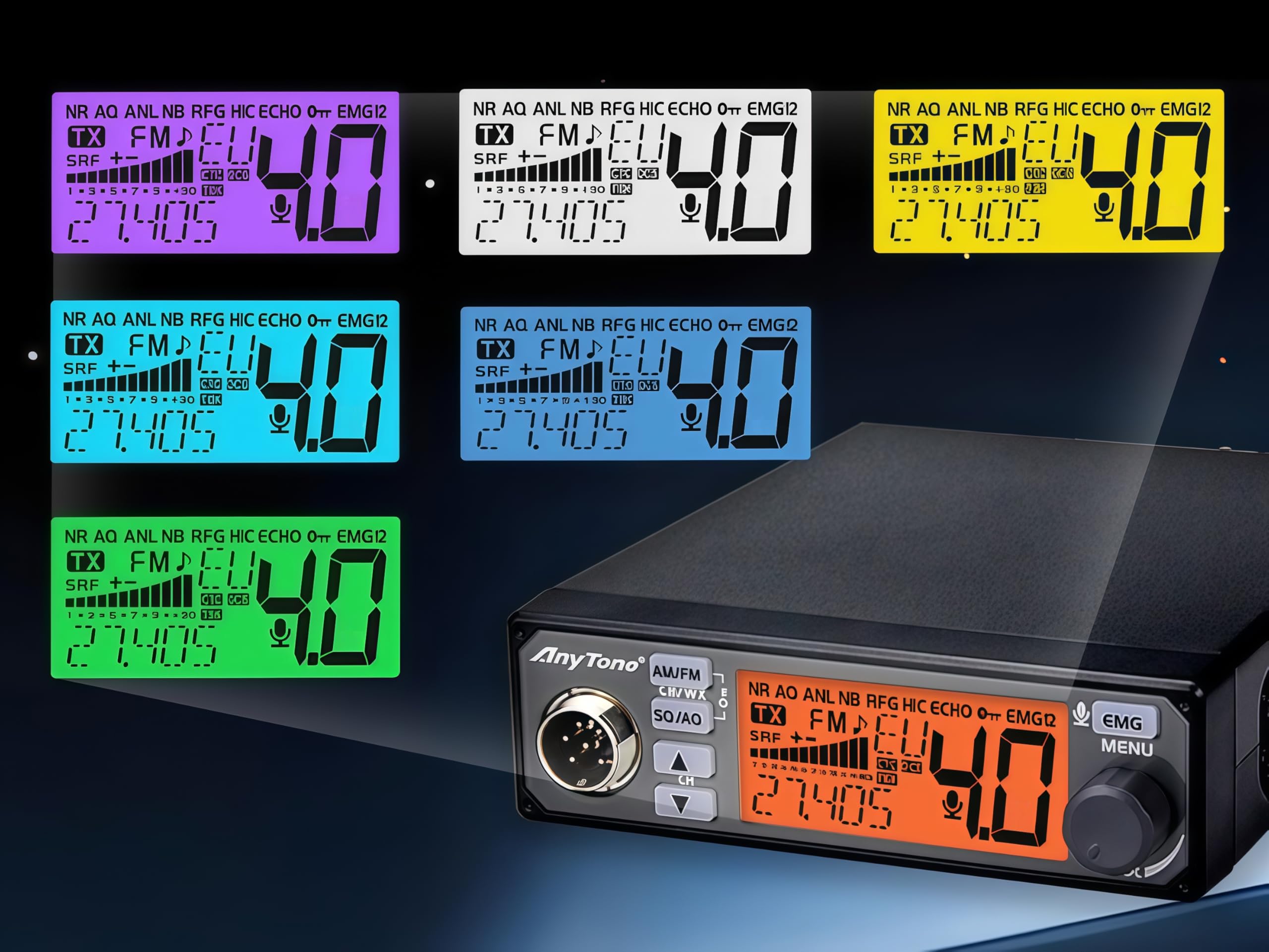 CB 10m トランシーバー AT-500M || Amazon.com: AnyTone AT-500M II 40