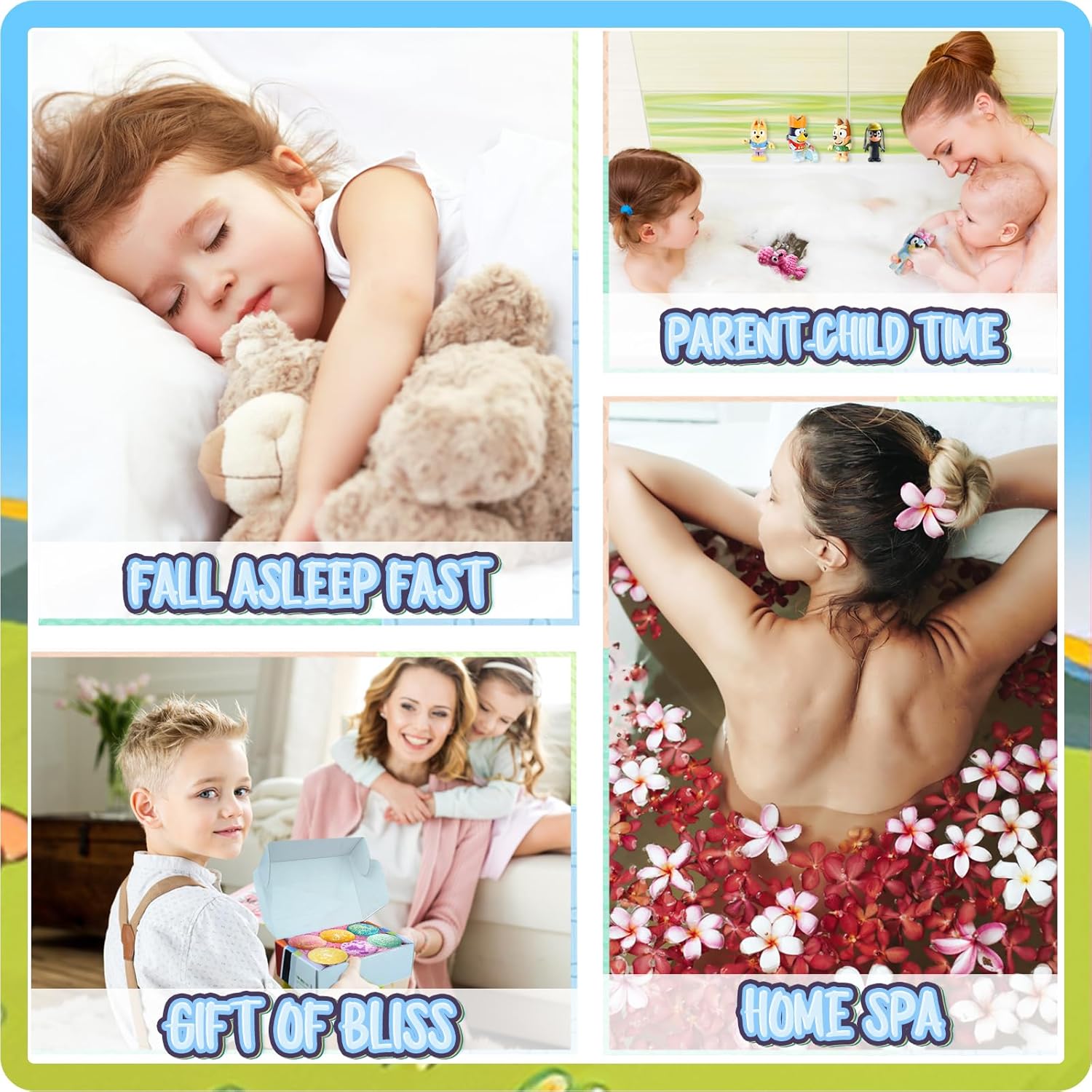 Bath Bombs for Kids: XXL Bath Bombs with Surprise Inside, Organic Bath Bombs Rich in Natural Essential Oils, Kids Bath Bombs Gift Set for Dry Skin Moisturize, Gifts Card for Kids (6 Pcs) - Image 8