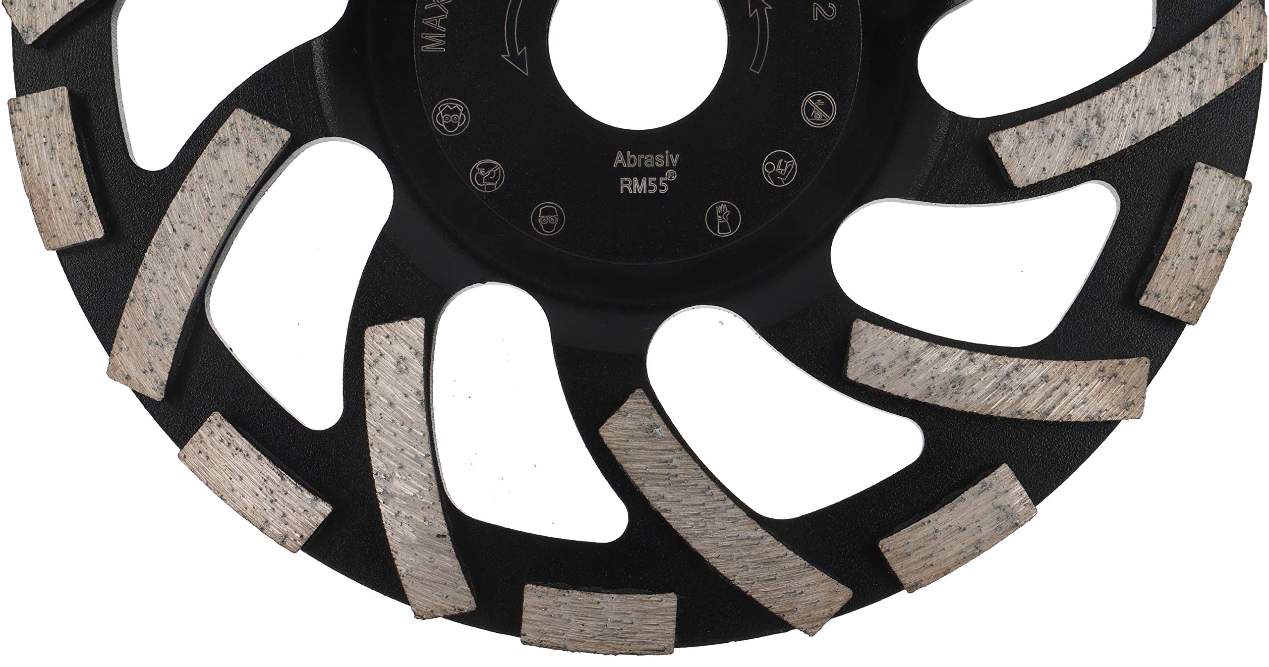 PRODIAMANT Meules boisseaux diamantée 150 mm x 22,2 mm Turbo ST91 Meule diamantée Asphalte Chape Qualité professionnelle