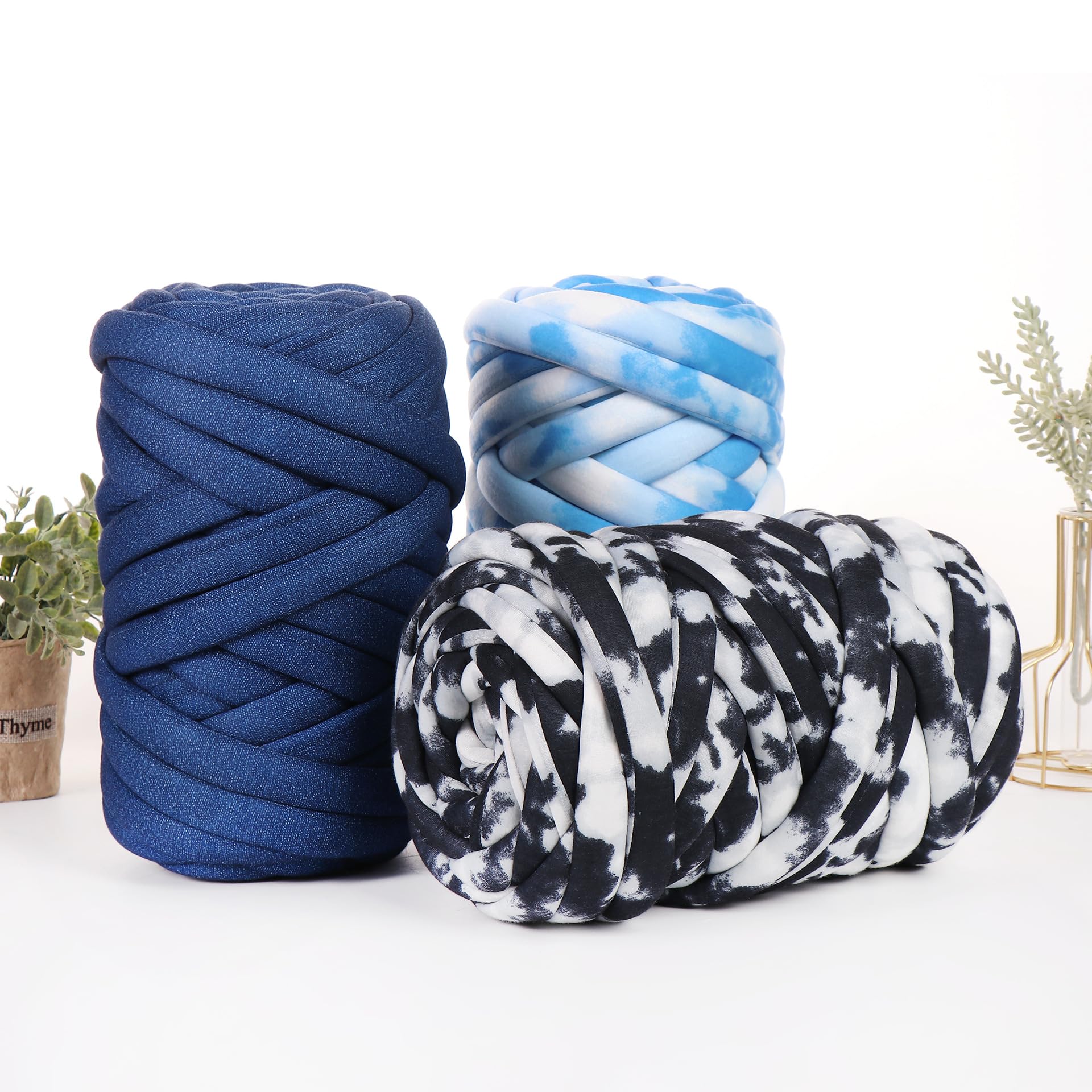 1 Pcs Super Chunky Arm Knitting Yarn Braided Knot Throw Blanket Cotton Yarn for DIY Knitting Blanket Pets House Bed 500g - Image 3