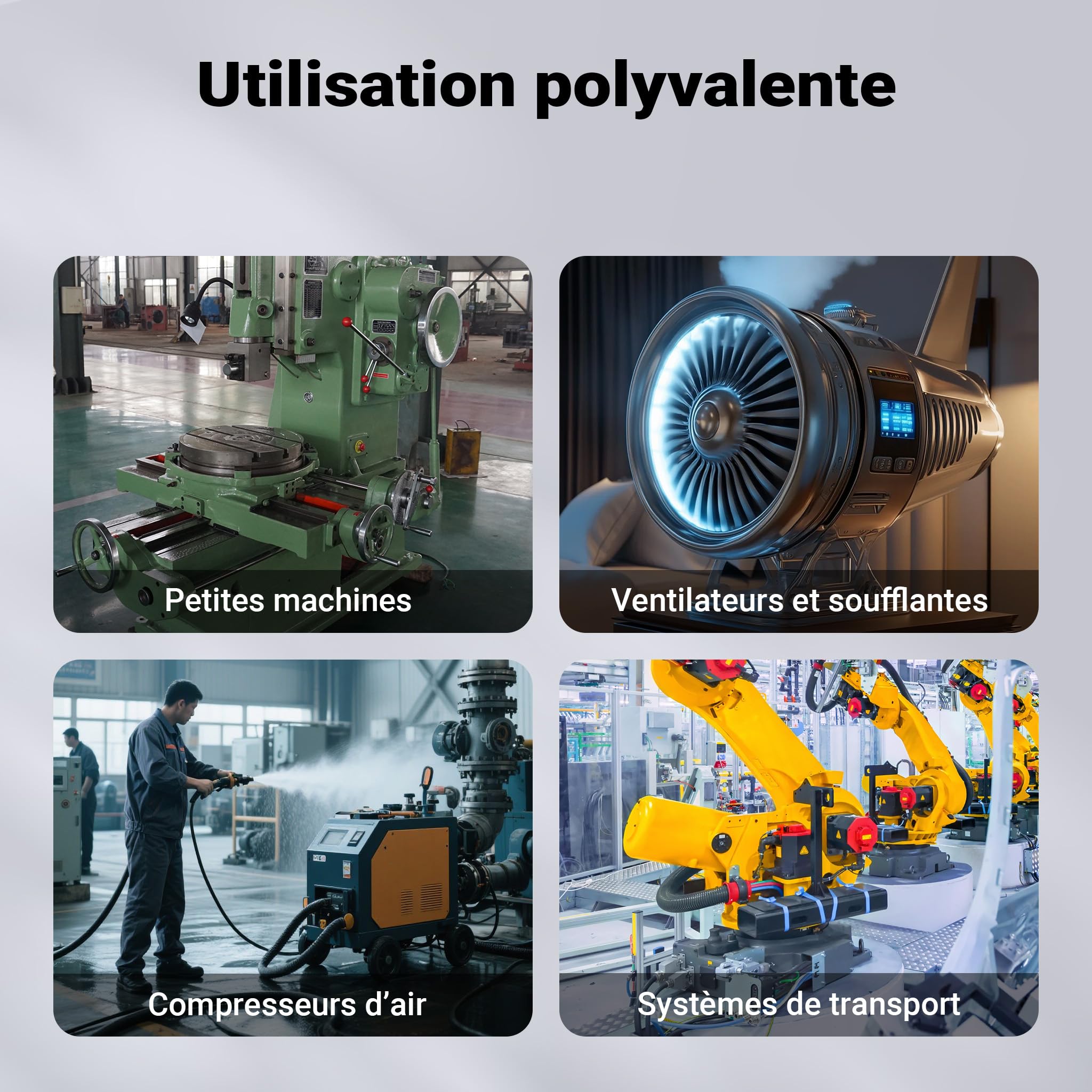 Wiltec Moteur électrique monophasé 2 pôles – 230 V, 2,2 kW (3 CV), 2850 tr/min – avec Condensateur de démarrage et Bobinage en aluminium – Moteur asynchrone