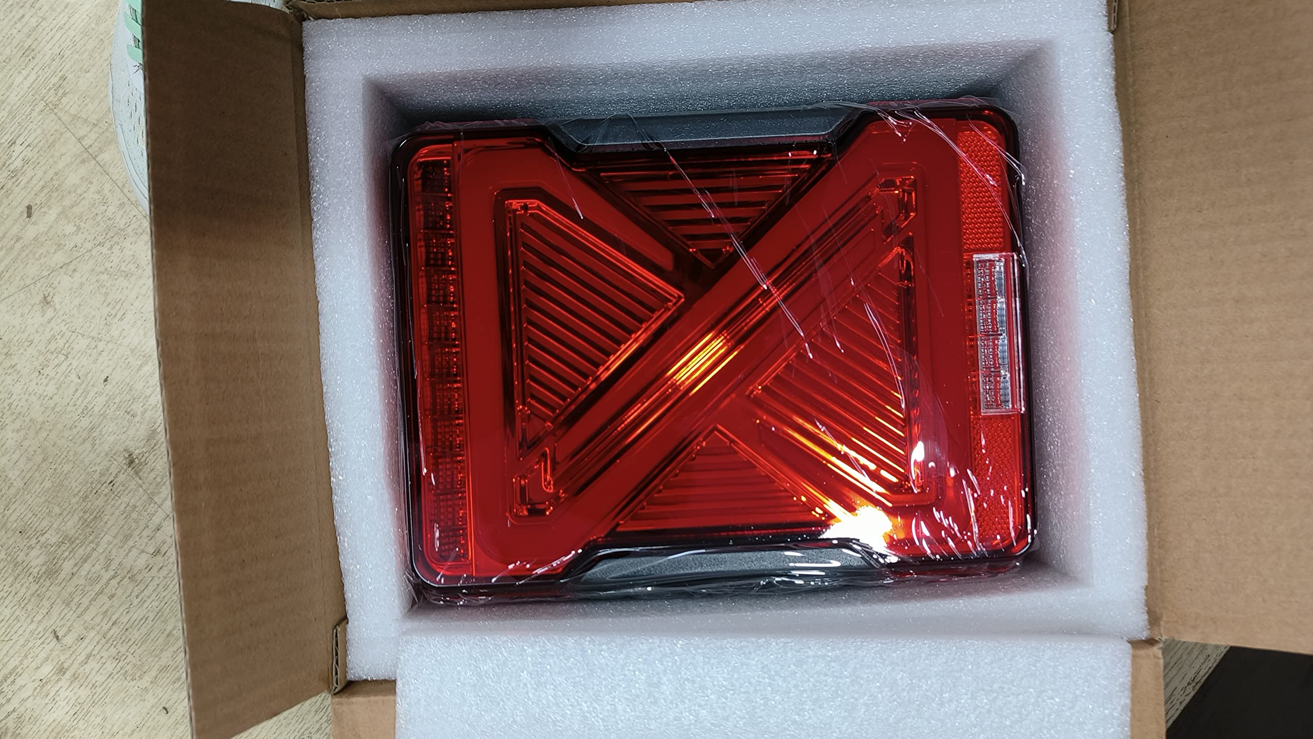 Capital Car Emporium New Mahindra Thar 2020 Tail Lamps Wrangler Style with Cross Scanning Function