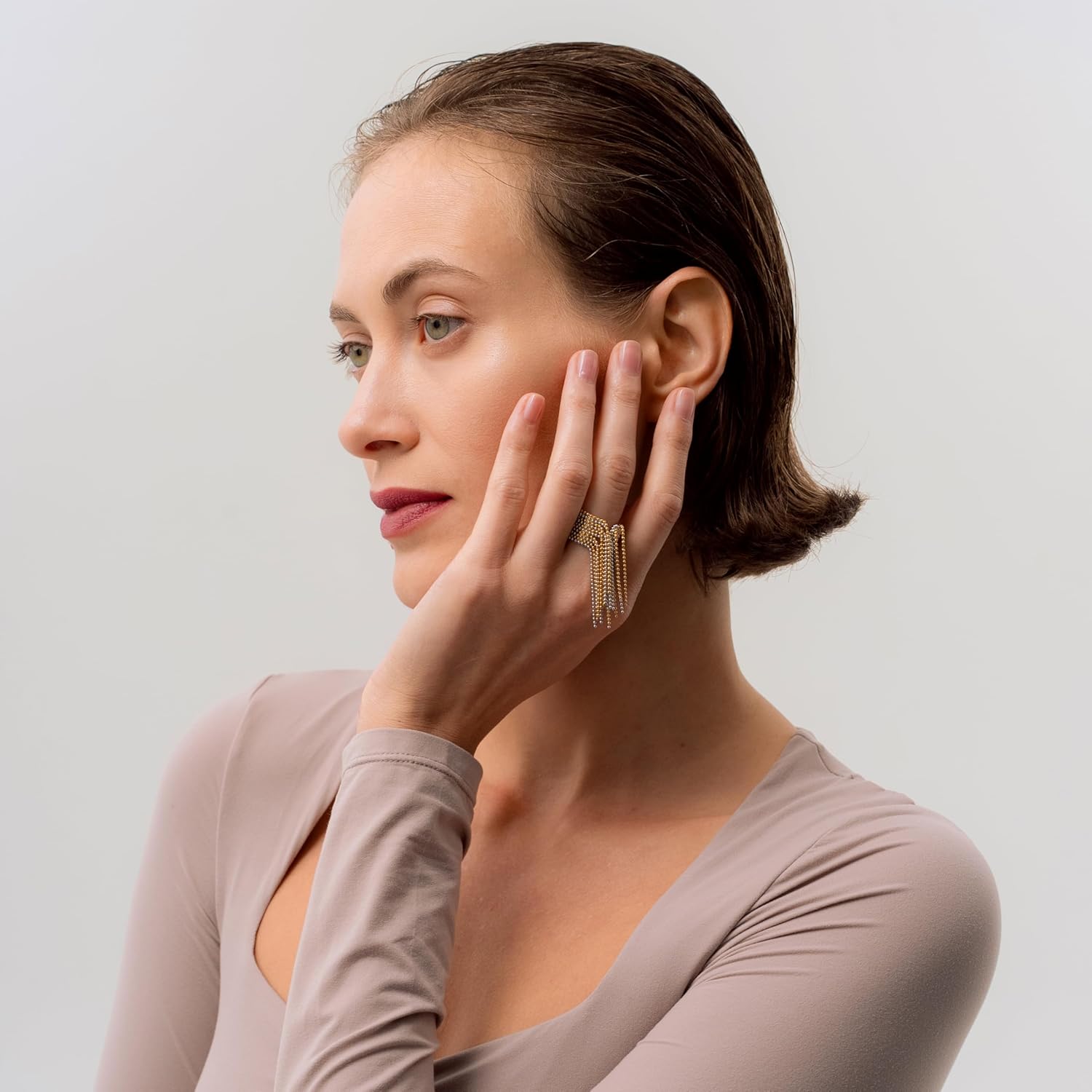 Rings for Women Non Tarnish | Adjustable Ring for Women | Waterproof 18K PVD Plated | Statement Rings for Women | Mixed Metal Rings | Gold and Silver Ring - Image 6