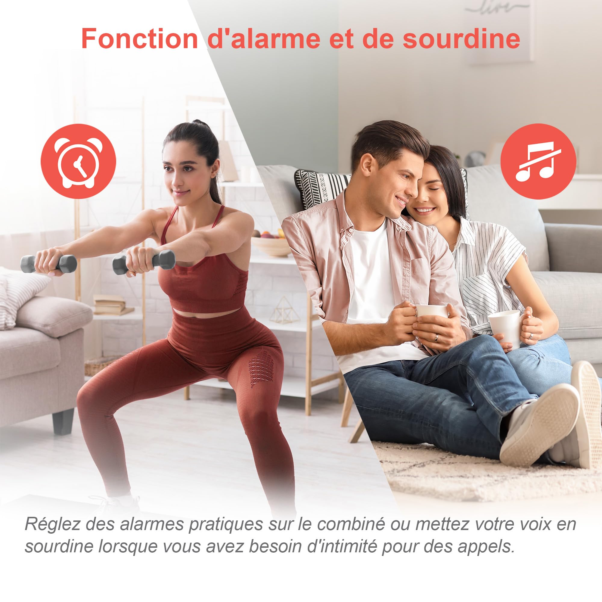 VTech MS3050 Téléphone Fixe sans Fil DECT avec Blocage d'appel, répondeur, Identification de l'appelant/Appel en Attente, amplificateur de Volume, Haut-Parleur Mains Libres, numérotation Rapide
