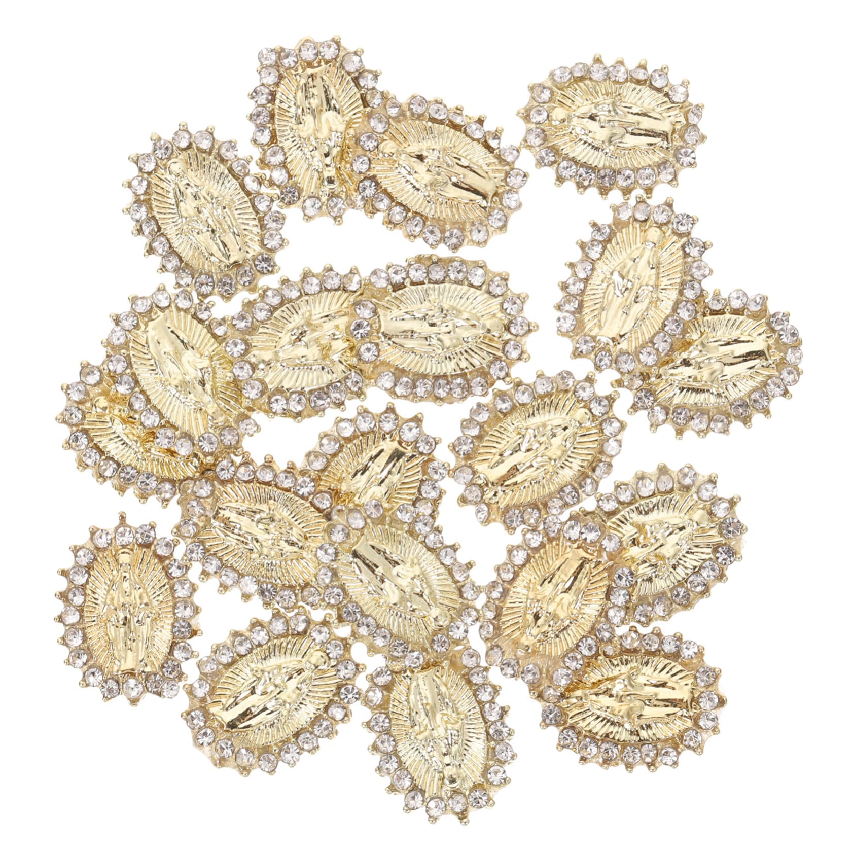 VALICLUD 5 Set Gioielli Con Diamanti Per Unghie Borchie Metalliche Per Unghie Decorazione Per Unghie Logorante Gemme Per Ciondoli Per Unghie Gemme Di Nail Art Lega D'oro 20 Pezzi * 5