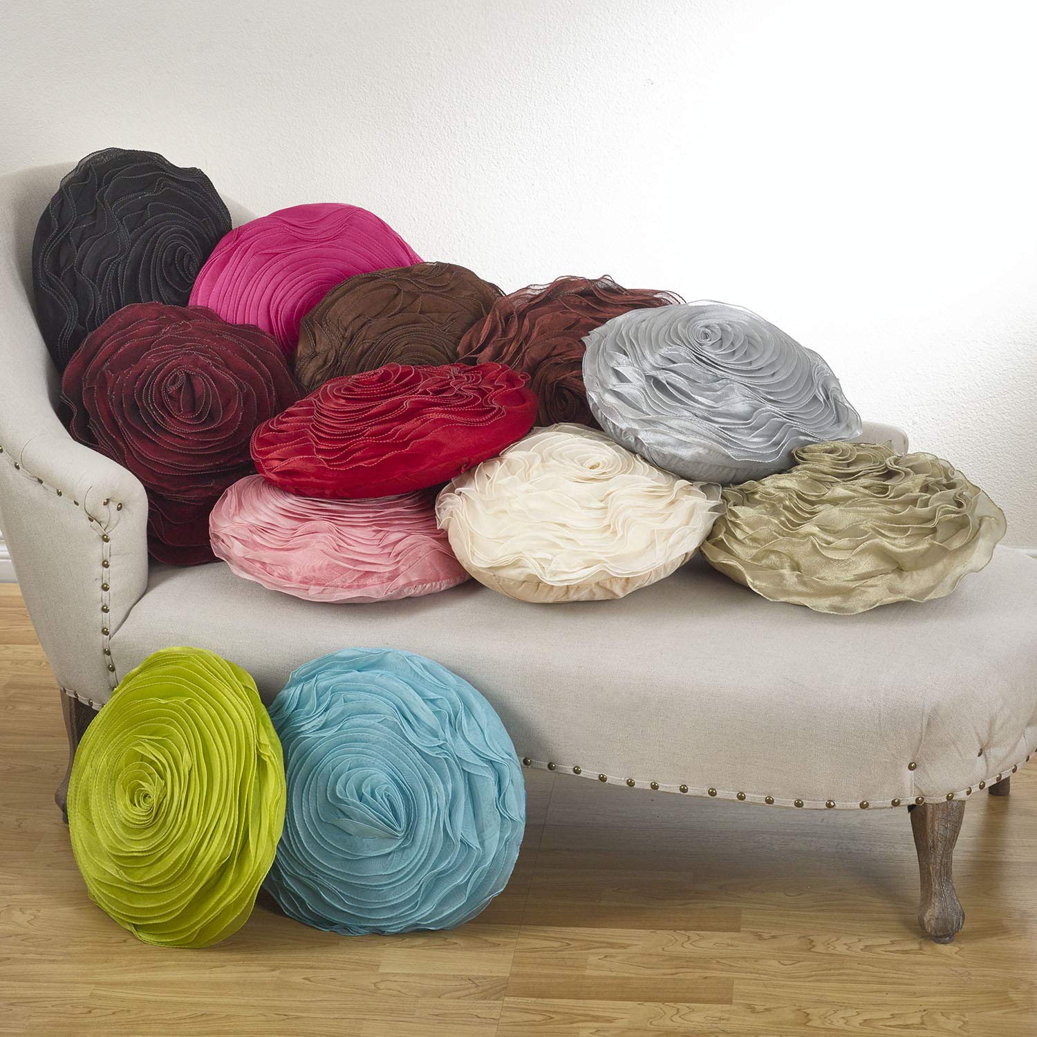 Amazon.co.jp: Fennco Styles ヘイリーローズ シフォン 装飾用