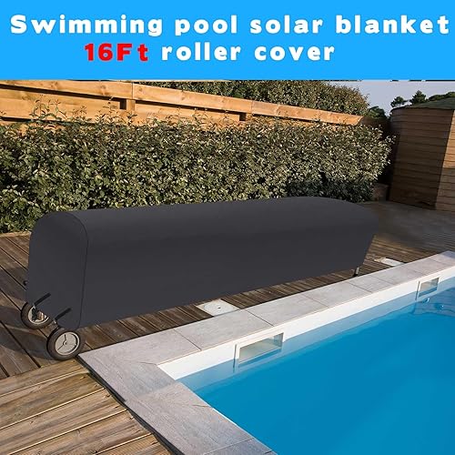 Miniatura 10 de Woanger Cubierta de carrete de manta solar para piscina, impermeable, resistente a los rayos UV, cubierta de carrete solar para piscina enterrada