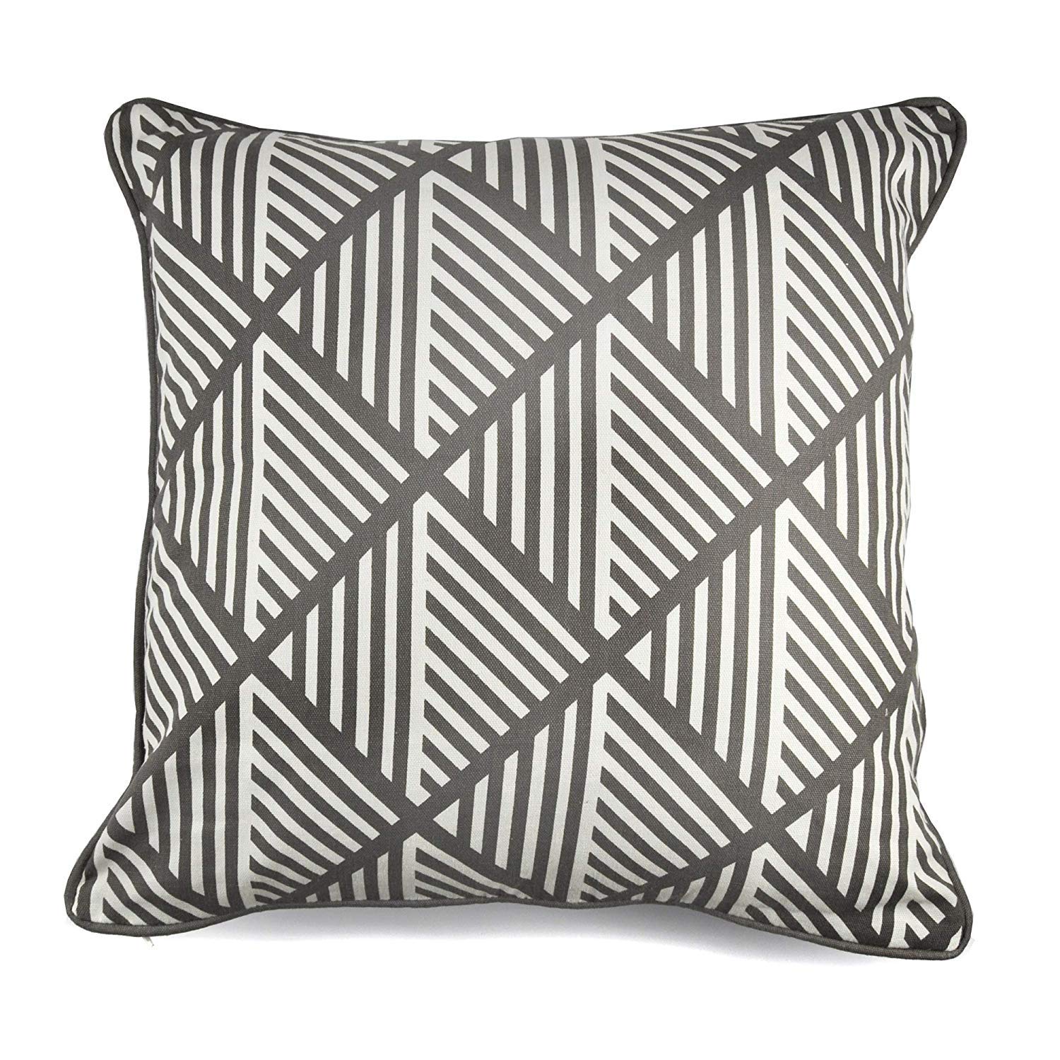 Fusion - Brooklyn - 100% Cotton Cushion Cover - 43x43cm (17x17") in Grey