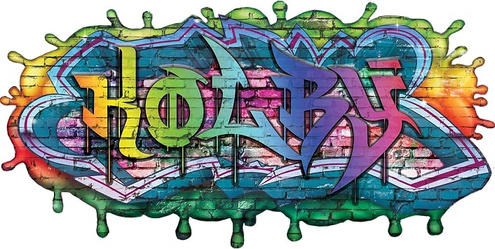 Custom 3D Graffiti Name Wall Decal, Personalized Vinyl Art Decor, Removable Game Room Sticker, Peel and Stick Wall Mural XL