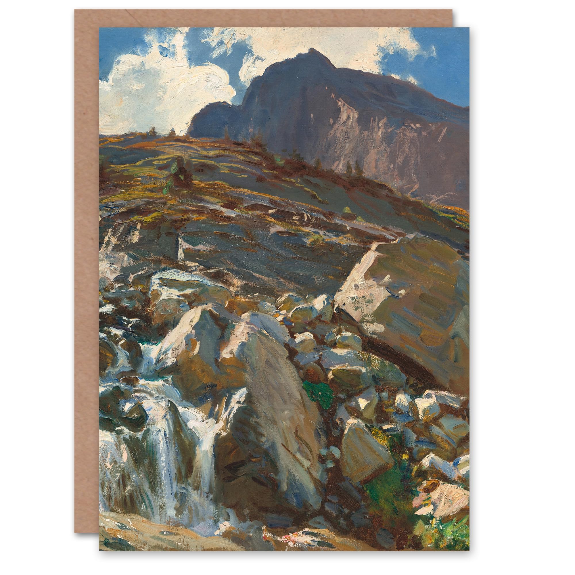 Artery8 John Singer Sargent Art Card Simplon Pass Landscape Painting