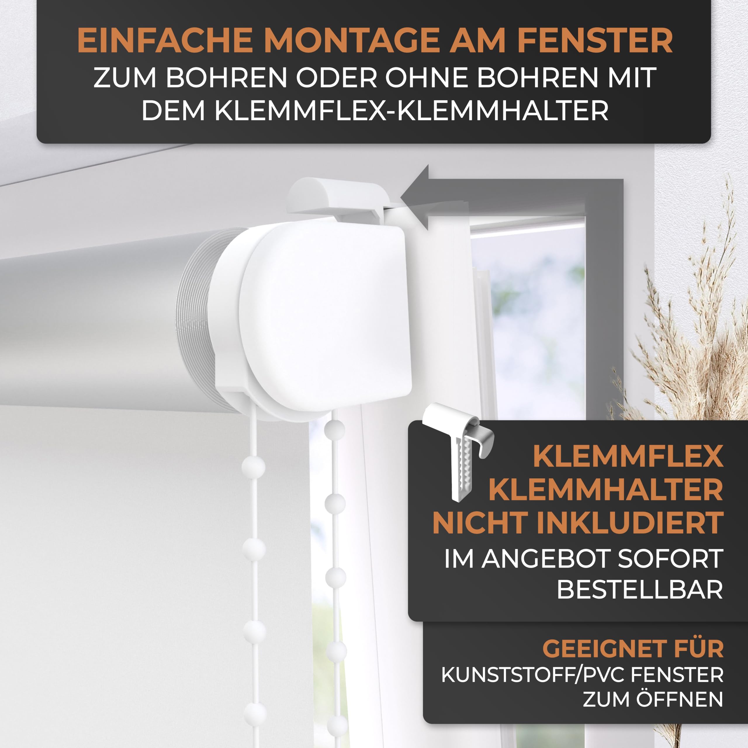 Thermorollo Silver Reflex - Breiten: 60-240 cm - Höhen bis 240 cm - Hier: 240 cm x 190 cm (Stoffbreite x Höhe) - Weiss (5100) - Hitzeschutzrollo - Verdunklungsrollo