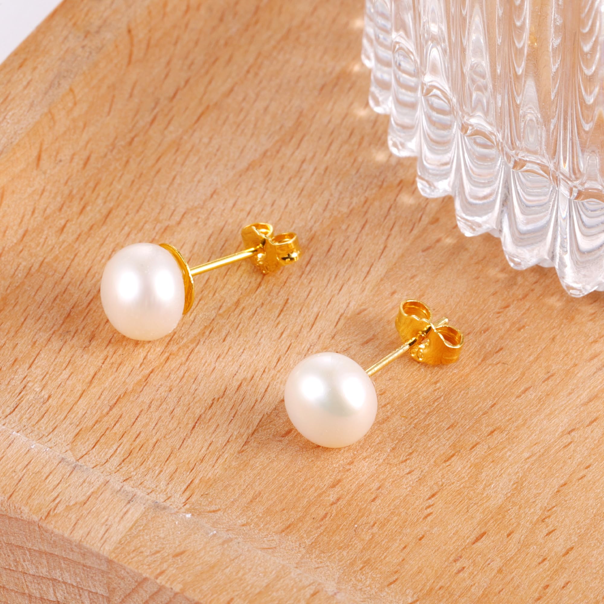 Orecchini in oro grezzi ipoallergenici 36 pezzi farfalla 4/6/8 mm