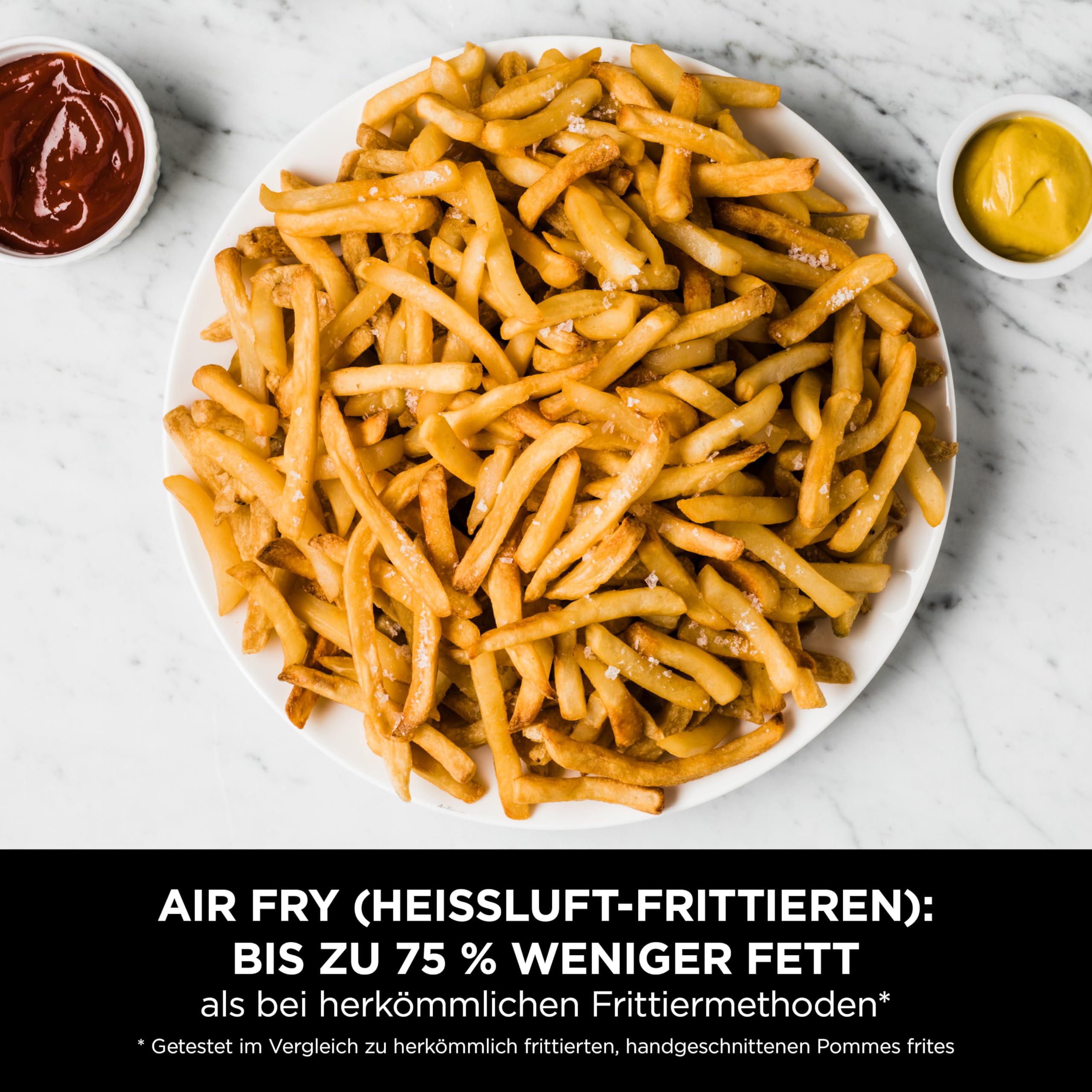 Ninja FlexDrawer Heißluftfritteuse (6 Liter), Schwarz. Dual Zone Air Fryer, große Schublade, 6-in-1, ohne Öl, heißluft-frittieren, braten, backen, Max Crisp, Antihaft spülmaschinenfeste Teile, AF550EU