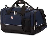 SwissGear Apex 36L Duffel Bag - Durable Travel Gym Weekender with Bungee Cord, Water Bottle Pocket