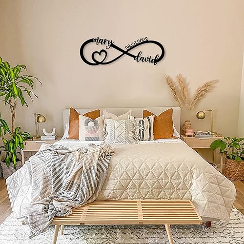 Miniatura 4 de Regalos de boda para parejas 2025 Regalos de boda personalizados Regalo de pareja para ella Letrero de fecha de aniversario de boda Regalo de